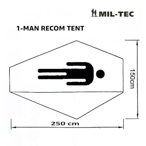 Tienda Mil-Tec Recom 1 Persona Ligera Resistente al Viento miniatura 3