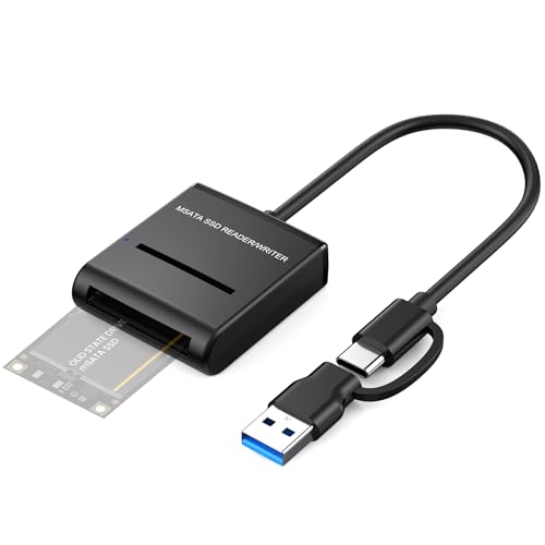 Adaptador Externo USB 3.0 para SSD mSATA, hasta 2TB miniatura 1
