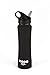 TIGO+ Stainless Steel Doble Wall Insulated water Bottle, Flip Premium Straw, BPA Free, Keep Cold Drinks for up to 24 hours, Matte Black finish lid, Rubber Finish sweat-proof Matte Black