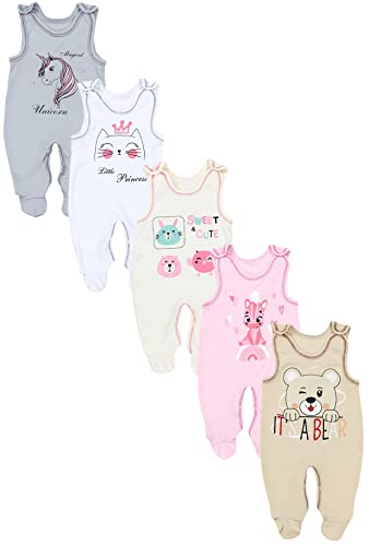 TupTam Peleles Estampados para Bebés, Paquete de 5 uds, Niña 4, 62