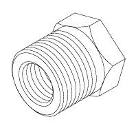 Adaptor (1/8" FPT x 3/8" MPT) - 2 per Package RPF892