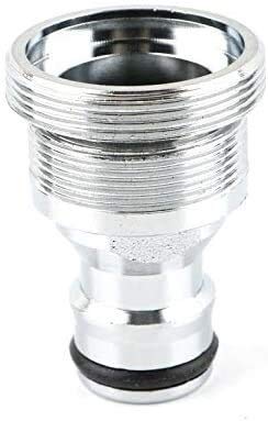 Raccordi filettati Connettori per tubi in ottone 1pc Rubinetto da cucina in acciaio inossidabile Raccordo adattatore per tubo flessibile Raccordo rapido Connettori da giardino M16 18 20 22 24 28 Acc