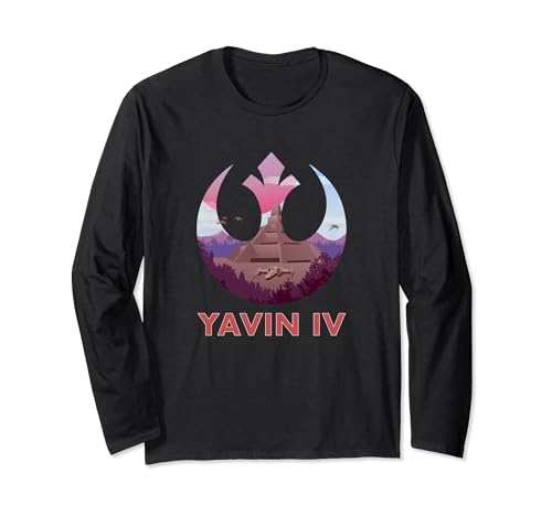 T-shirt Star Wars Yavin IV Rebel Alliance manches longues le cadeau parfait pour les hommes fans