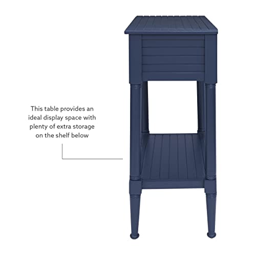 Linon Raleigh Navy Accent Table with Storage and Whimsical Starfish Drawer Pulls, 30.25" Tall - Image 13