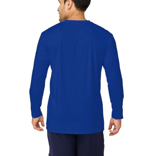Mens UPF 50+ Sun Protection Shirts Outdoor Long Sleeve Shirts Quick Dry Lightweight for Fishing Hiking Swimming2