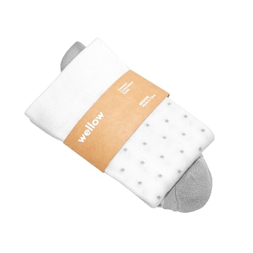 Image of Wellow Knee High Compression Socks for Men & Women - Made with Viscose from Bamboo, Swelling & Pregnancy Support