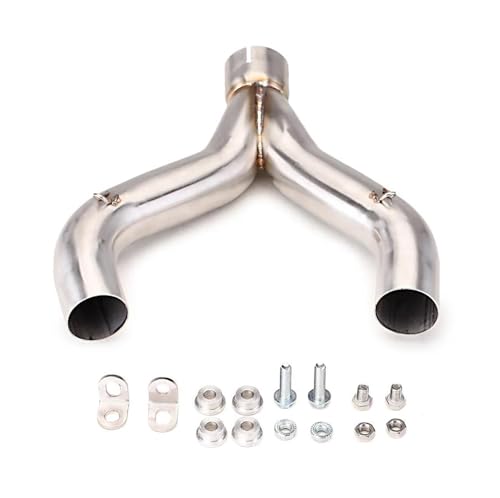 Motorradauspuff Für Aprilia Für SHIVER 900 Für Shiver900 2017-2021 Motorrad-Schalldämpfer Mittelverbindungsrohr-Entlüftungsauspuff