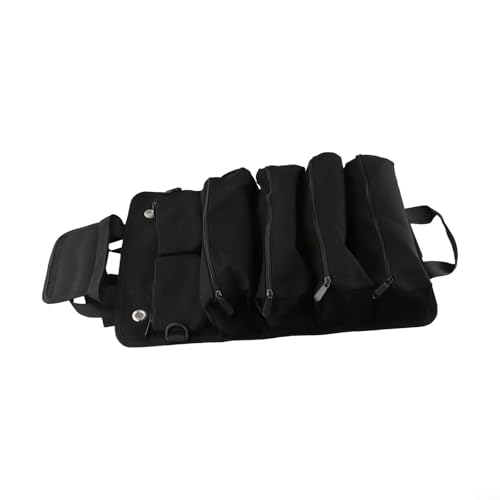 Elegante bolsa organizadora con múltiples bolsillos para mantener tus herramientas de hardware en orden