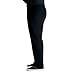 Haggar Mens Cool 18 Pro Classic Fit Pleat Front Hidden Expandable Waist with Big & Tall Sizes Casual Pants, Black, 46W x 29L US