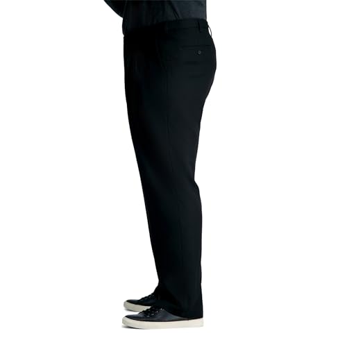 Image of Haggar Men's Big & Tall Cool 18 Pro Classic Fit Flat-Front and Pleat-Front Golf Pant