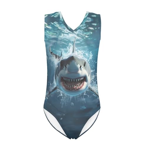 Image of Xpyiqun Bathing Suits for Girls 3-14 Kids Summer One Piece Swimwear Beach Sport Sleeveless Swimsuits Athletic