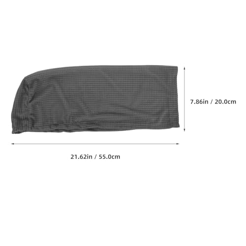 Fundas para reposabrazos de sofá gris claro elásticas SOLUSTRE 1 par 3