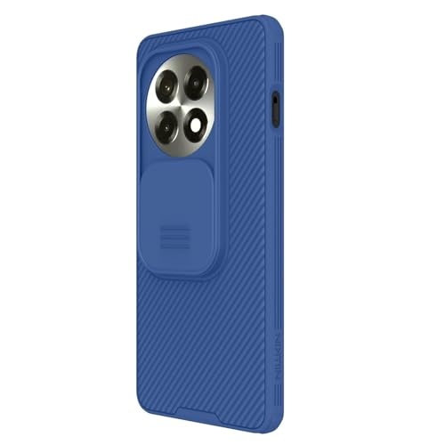 Image of PRITO Nilkin Classic Series for OnePlus 13-R (1+13R) Case with Camera Cover, [Camera Lens Protector] [Scratch-Resistant] [360 Full Protection] Shockproof Slim Phone Case (Blue, 1+13R)