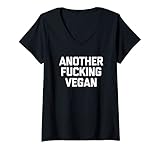 Photo Gallery donna un altro vegan t-shirt divertente dicendo sarcastico vegan maglietta con collo a v Photo Gallery donna un altro vegan t-shirt divertente dicendo sarcastico vegan maglietta con collo a v