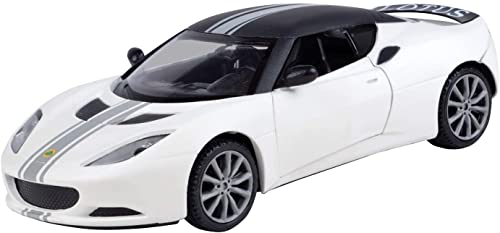 Mini voiture 1/24 Lotus Evora S Motormax blanc mat, véhicule miniature