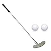 Golf Putter, Two Ways Golf Putters for Men Right/Left Handed-Indoor/Outdoor Mini Kids Club Golf Set-Sturdy Putter Shaft with 2 Plastic Practice Golf Balls for Any Putting Green Mat Home Office