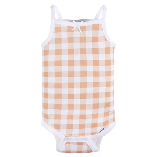 Image of Gerber Baby Girls Multi-Pack Sleeveless Onesies Bodysuit