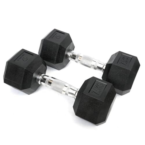 BILDER - Coppia Manubri Palestra 7,5 Kg, Forma Esagonale e