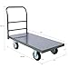 24 x 48 Heavy Duty Platform Dolly Cart Flatbed Hand Truck with Wheels Industrial Flat Cart Steel Moving Trolley 2000lb Capacity Rolling Transport Cart Warehouse Carts Industrial Mover Flat Truck Gray