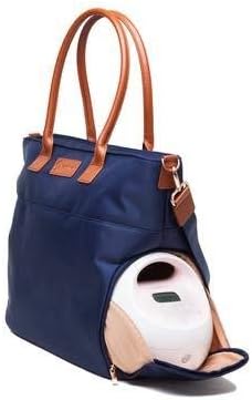 Miniatura 2 de Sarah Wells Abby - Bolsa de sacaleches con correas de piel auténtica azul marino