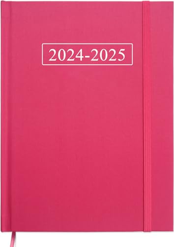 2024-2025 Planner - 8.5\'\' Ã— 11\'\' Weekly Planner from July 2024 to June 2025, Weekly & Monthly Planner 2024-2025 with Fabric Cover, Premium Paper, Perfect Daily Organizer, Pink