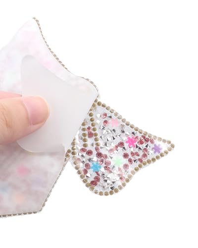 Image of ZGMYC Sparkly Rhinestones Metal Chain Nipple Cover with Tassel, Reusable Adhesive Pasties Sexy Bra Body Chain