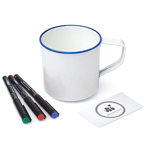Product Image of the Custom Coffee Mug - Design Your Own, Write On, Decorate & Bake Kit