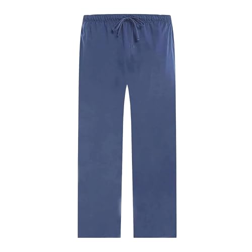 Image of U2SKIIN Mens 100% Cotton Pajama Pants, Lightweight Soft Lounge Pant with Pockets Sleep Pj Bottoms for Men
