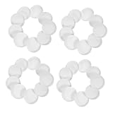 Garneck 200 Piezas Tapas Desechables de Papel para Vaso Cubierta Redonda Selladora Antiderrame para Bebidas Tapas para Café Té Leche y Smoothies Blanco Biodegradable
