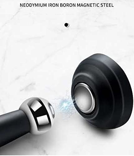 Bphome Magnetic Door Stop, Self-Adhesive Door Holder, Decorative Matte Black Door Stopper, Noise Reduction Silicone Made, Easy Install No Drilling, Magnet Door Stop Wall Protector, Wall-Floor Mount #TOP2