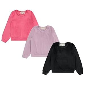 BTween Mädchen Velours Sweatshirt Set 3er-Pack