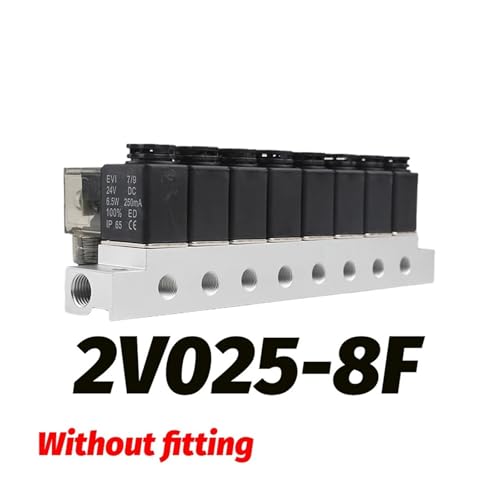 Válvula solenoide de aire de 2 puertos y 24V: control de precisión normalmente cerrada 2V025-08 3