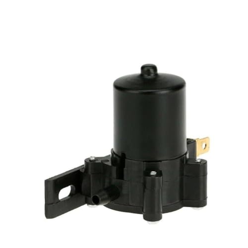 Tidevib Pompa lavavetri da 12 V per sistema di pulizia del parabrezza dell'auto, compatibile con veicoli da 12 V, nero