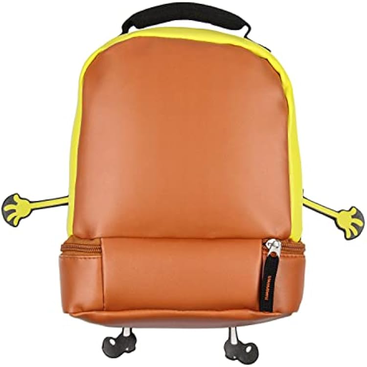INTIMO Nickelodeon SpongeBob SquarePants Character Face Dual Compartment Lunch Box Bag 9