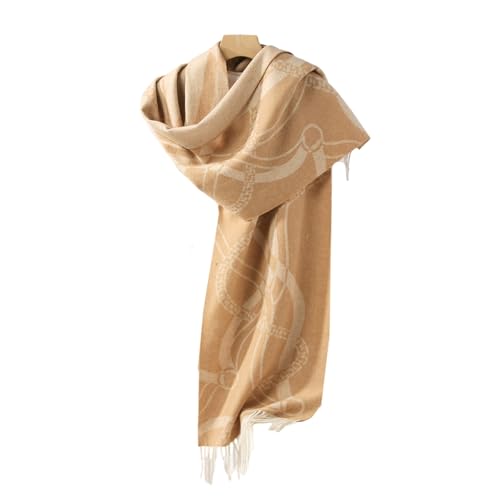 Étole en laine jacquard et accessoire d'hiver chaud pour homme et femme audlt