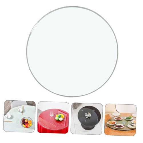 Mesa auxiliar moderna Alipis y mesa redonda de cristal para comedor 6