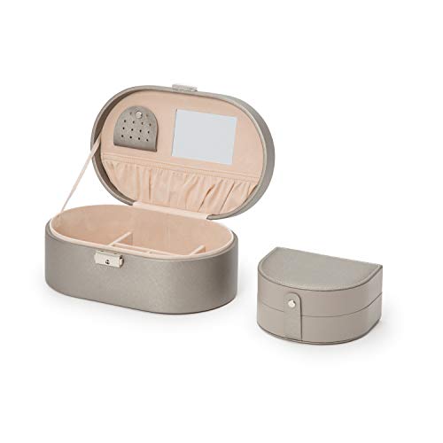 Wolf Heritage Oval Jewelry Box #TOP4