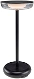 ChiliTec Tischleuchte Akku 26cm IP44 kabellose Tischbeleuchtung Mobil für Innen Aussen Camping...