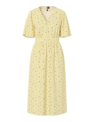 Robe midi PIECES Pctala SS pour femme en maille tissée écoresponsable
