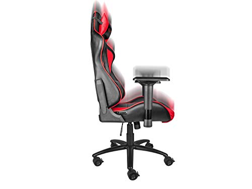 Image of Genesis Nitro 880 Gaming Chair Ergonomic Design, Faux Leather - Black /Red