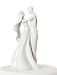 White Porcelain Couple Wedding Cake Topper