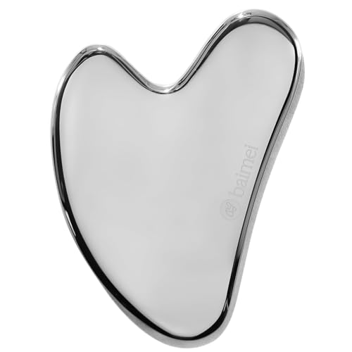 BAIMEI IcyMe Stainless Steel Gua Sha Facial Massager Tools |Relax Back Muscles | Face Sculpting | Daily Beauty Routine | Guasha Tool for Face|Skincare Gift for Women