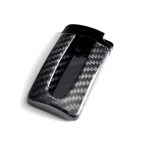 Funda de fibra de carbono real en U para llave de Nissan GTR con acabado artesanal de lujo