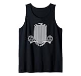 Retro Custom 1930er Jahre Hot Rod Vintage Style Auto Grill Design Tank Top
