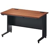 オフィスコム 法人様向け オフィスデスク スチールデスク 幅1200×奥行700×高さ720mm 平机 ブラック/ウォールナット OC-SD127HB-WNBK
