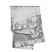 Little Giraffe Velvet Deluxe Baby Blanket, Silver