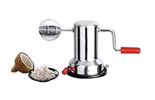 Image of BigPlayer Stainless Steel Coconut Scraper with Vacuum Base, Multicolor