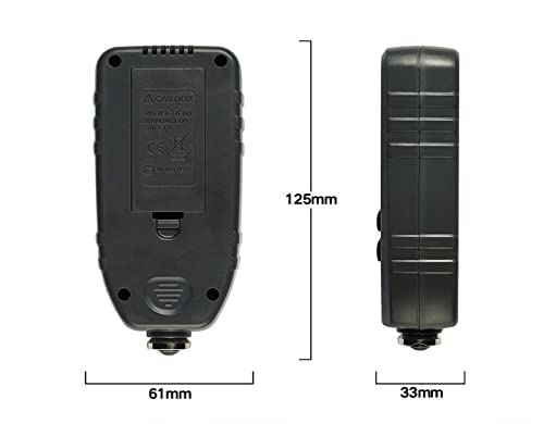 Medidor de espesor de recubrimiento DOLUNTO TC100, precisión 0,1 μm, rango 0-1300 μm, para pintura automotriz en acero y aluminio, color gris miniatura 4