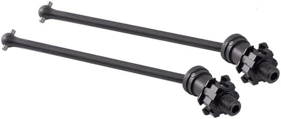 2PCS Harden Steel CVD Drive Shaft Front Rear Stub Axle Set for 15 Proportion X-maX 77086-4 Monster Truck Upgrade Part - (Color Black 2pcs)