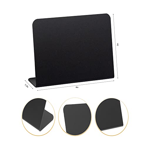20 Pack Mini L Shape Chalkboards With 4 Color Liquid Marker Support Easels Small Board Labels Place Cards For Table Price Tage Numbers Weddings Party Decoration #TOP1